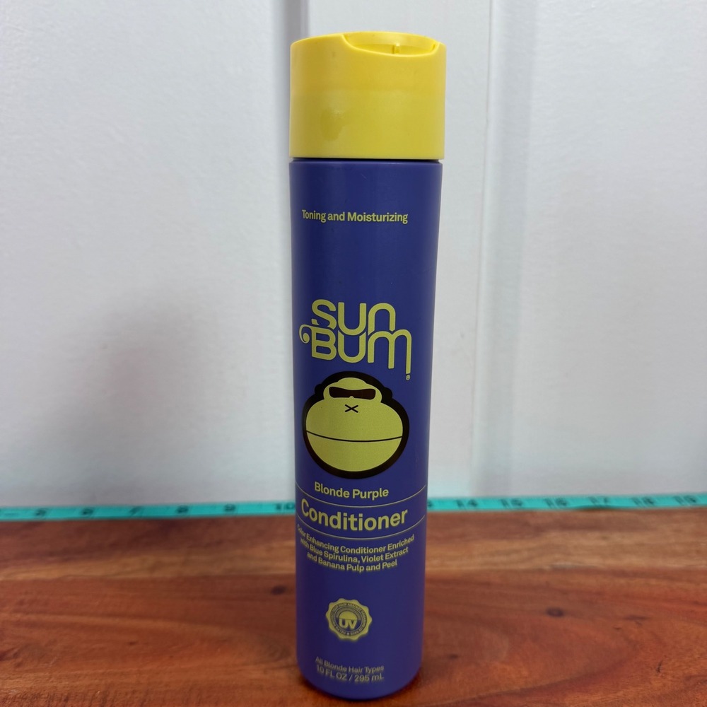 Sun Bum Blonde Purple Conditioner 10 fl oz Toning and Moisturizing UV Protection